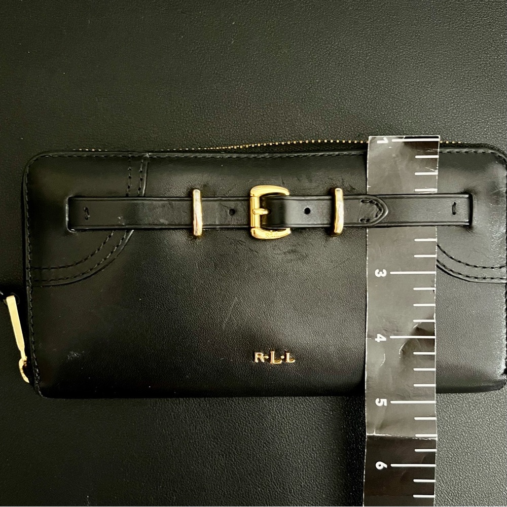 LAUREN RALPH LAUREN Equestrian Buckle Zip-Around Wallet - Picture 11 of 11